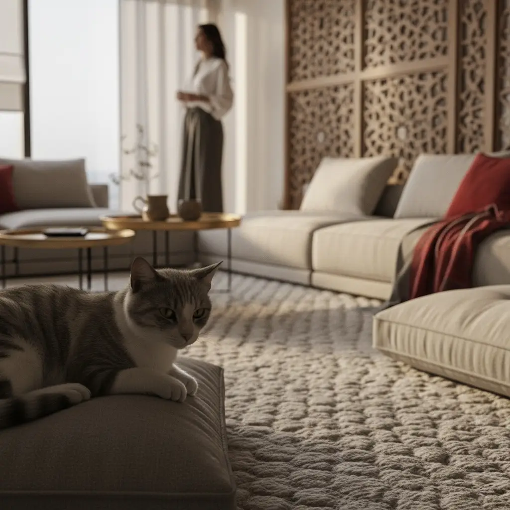 MJL Dubai Apartment Design: Contemporary Luxury Interior by Kate Interiors Luxury Apartment in MJL, Dubai