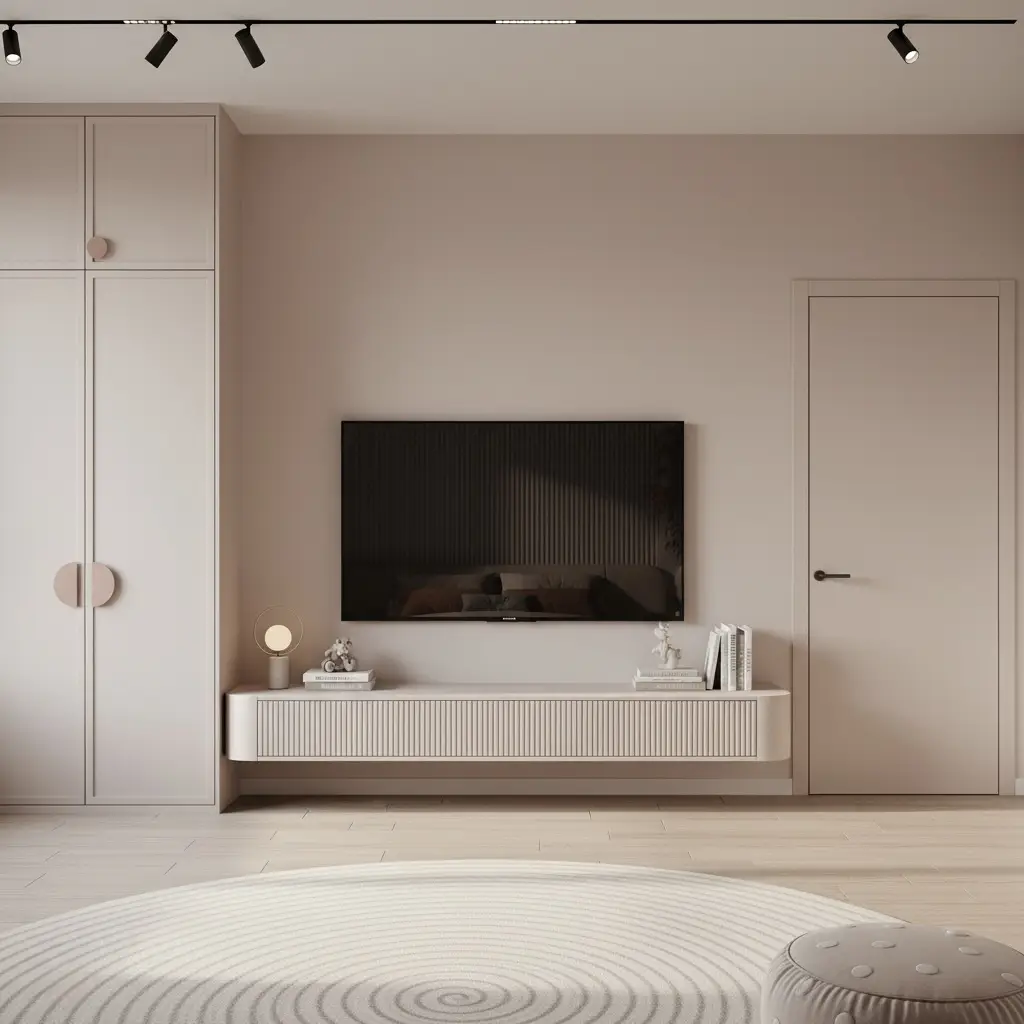 Luxury Girl Bedroom Dubai Project Luxury girl bedroom interior design in Dubai featuring pastel tones and modern arches.