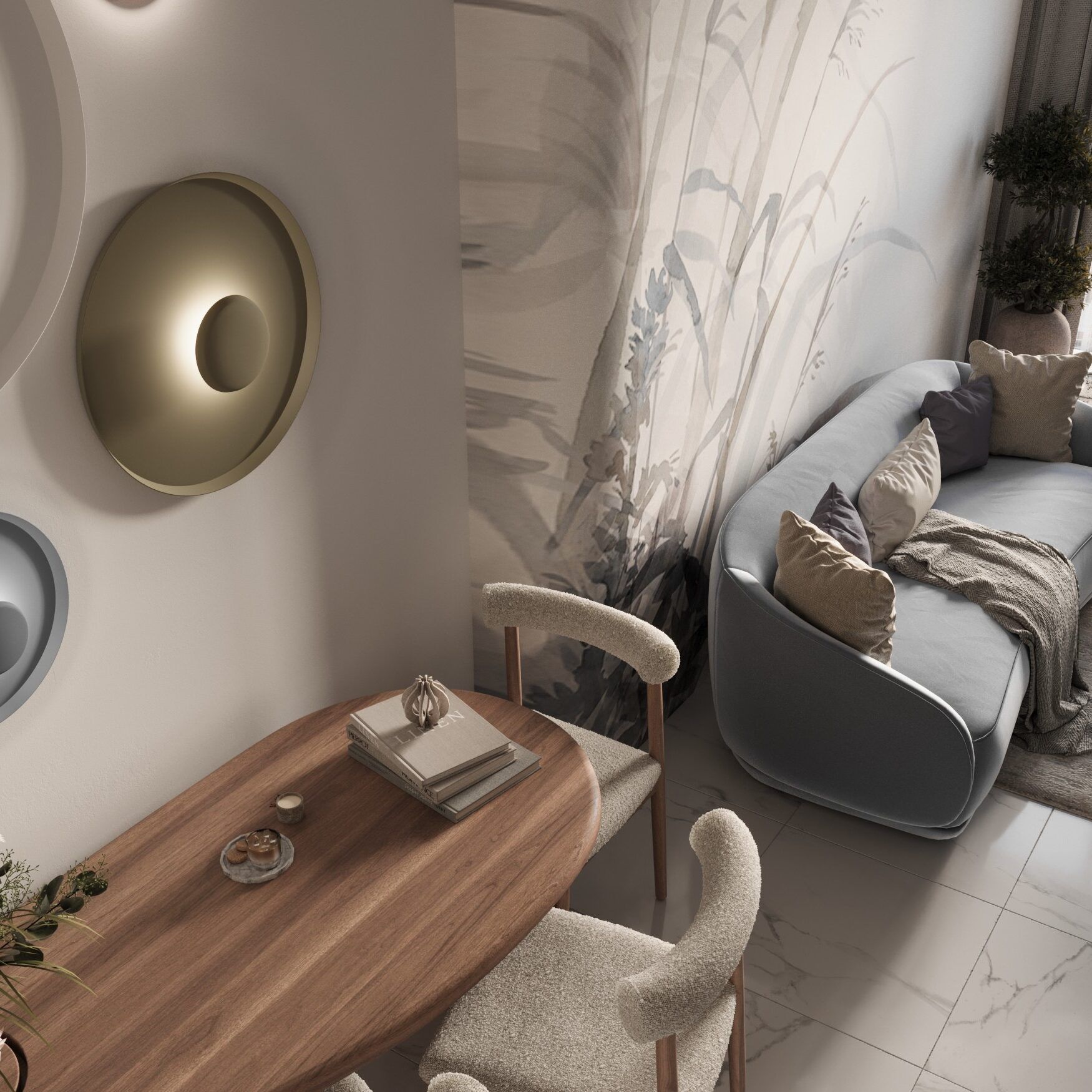 Luxury Living Room Interior – Kate Interiors Dubai Move-in ready luxury living spaces by Kate Interiors.