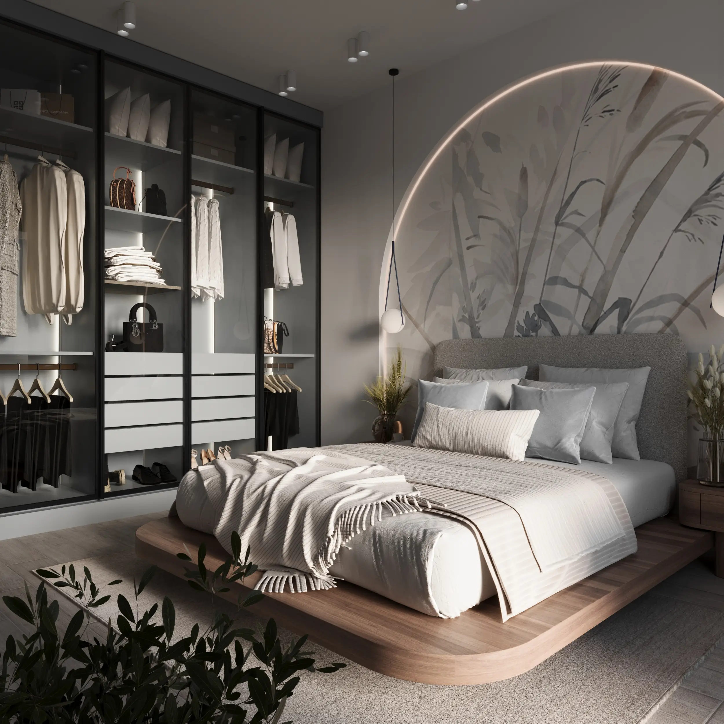 Tiny Flat Big Feelings: Small Apartment Design by Kate Interiors Dubai Small Space Luxury Apartment Interior in Dubai. Soft Modern design.